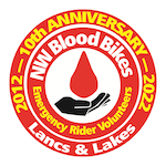 North West Blood Bikes Lancashire and Lakes Logo