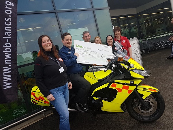 Asda Chorley 14th April 2018 Northwest Blood Bikes Lancashire