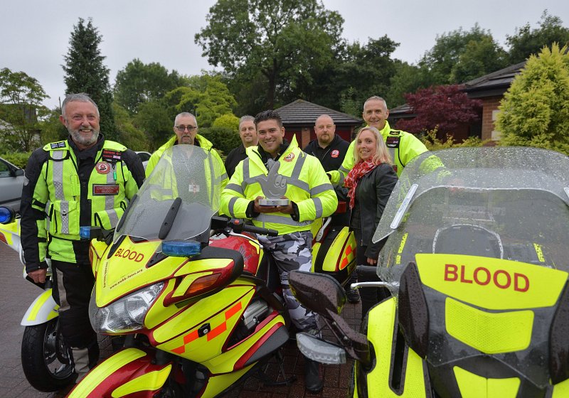 BLOOD BIKERS RIDE AWAY TRIUMPHANT AS RAV WILDING CRACKS THE CASE OF WHO WON LOTTERY AWARD